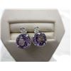 Image 1 : Brand new Sterling Silver & Amethyst earrings
