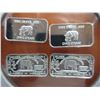 Image 1 : 4 x .999 Silver 2015 Rhinoceros bars