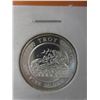 Image 1 : .999 Solid Silver 1/10 Troy oz. Train motif round