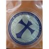 Image 1 : Silver finished & Enameled Knight's Templar coin