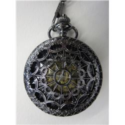 Brand new wind up Mechanical skeleton pocket watch