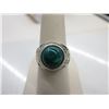 Image 1 : Sterling Silver custom made Green Malachite ring