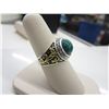 Image 2 : Sterling Silver custom made Green Malachite ring
