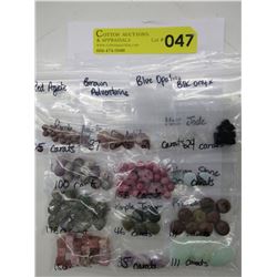13 Bags of various cut gemstones - approx. 100 CTW