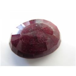 Stunning 26 CT oval cut Red Ruby gemstone