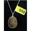 Image 2 : Sterling Silver & hand carved  Asian Jade necklace