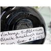 Image 2 : Signed & Numbered hand blown Black Amethyst vase