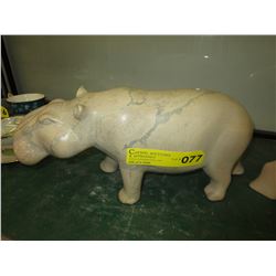 Carved stone Hippopotamus