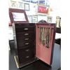 Image 3 : Floor standing jewelry box & contents