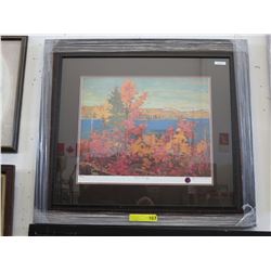 Framed Group of Seven print: "Autumn Foliage"