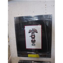 Framed Richard Shorty print "Totem"
