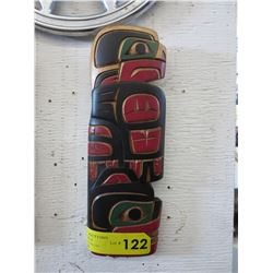 R. Krawchuk - Carved wall plaque "Eagle/Bear"