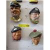 Image 1 : 4 Vintage "Bossons" 2D wall figures