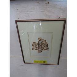 Bill Reid foil print "Haida/Eagle"