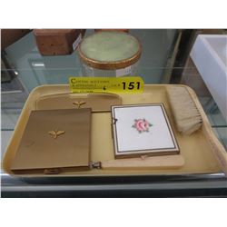 Collection of vintage dresser items