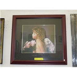 Framed angel print