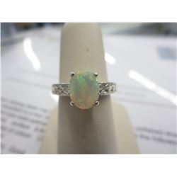 1.04 CT Opal Solitaire Ring - $550 Gemologist Appraisal