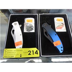 2 Folding knives & lighters