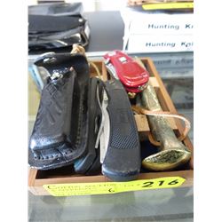 Folding knives & souvenir spike