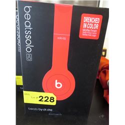 On ear headphones - red