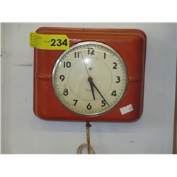 Vintage Westclox electric wall clock