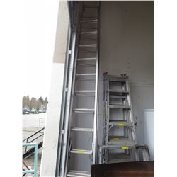 24" Aluminum extension ladder - used