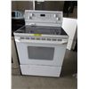 Image 1 : Used Whirlpool smooth top stove - white