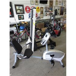 Treadmill & recumbent exercise bike - used