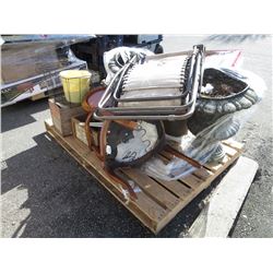 Skid of assorted patio furniture & misc. goods