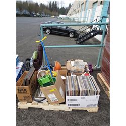 Short skid of misc. goods