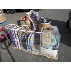 Skid of assorted household items - used