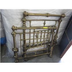Vintage twin size brass bed frame