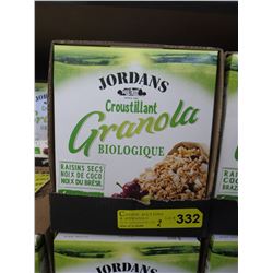 2 Cases of Jordan's organic granola