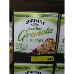 2 Cases of Jordan's organic granola