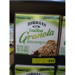 2 Cases of Jordan's organic granola