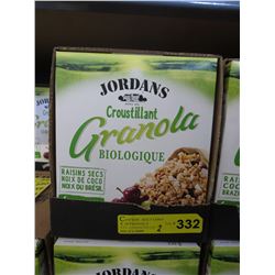2 Cases of Jordan's organic granola