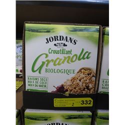 2 Cases of Jordan's organic granola
