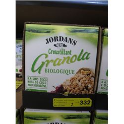 2 Cases of Jordan's organic granola