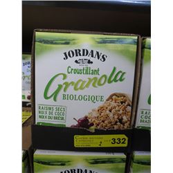 2 Cases of Jordan's organic granola
