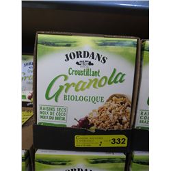 2 Cases of Jordan's organic granola