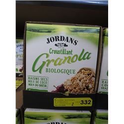 2 Cases of Jordan's organic granola