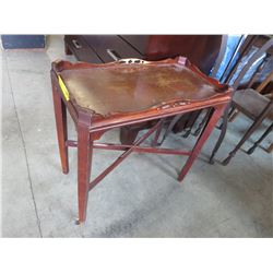 Vintage wood side table