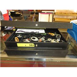 2 Jewelry display boxes and contents