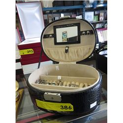 Travel jewel box and contents - used
