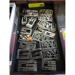 Metal belt buckles, approx. 24