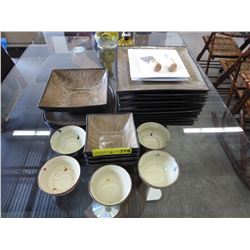 New glazed ceramic dishes