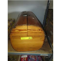 Small cask style wood trunk