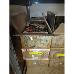 3 Boxes of assorted comic books.
