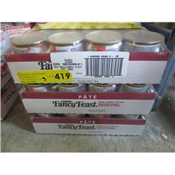 3 Flats of Fancy Feast canned cat food - salmon