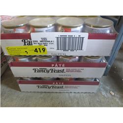 3 Flats of Fancy Feast canned cat food - salmon
